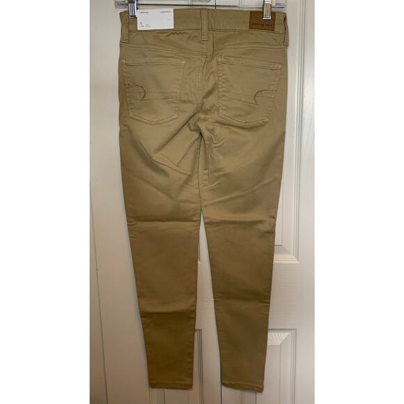 American Eagle skinny jegging khaki size 0 short NEW - Picture 3 of 10